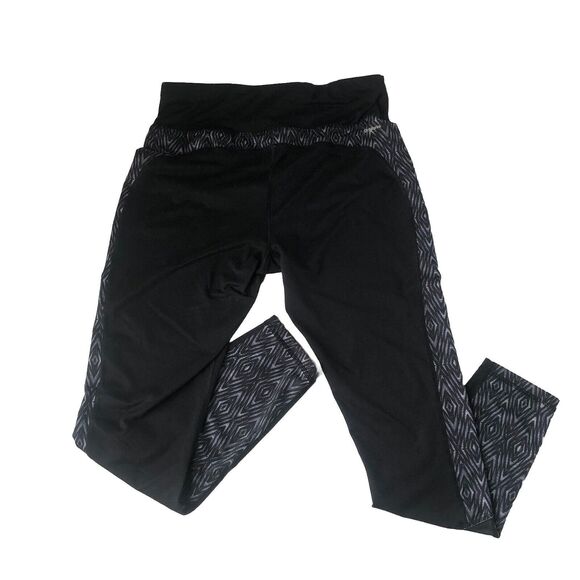 Athletic Works Women’s Black Geometric Leggings Size Medium - Picture 2 of 12